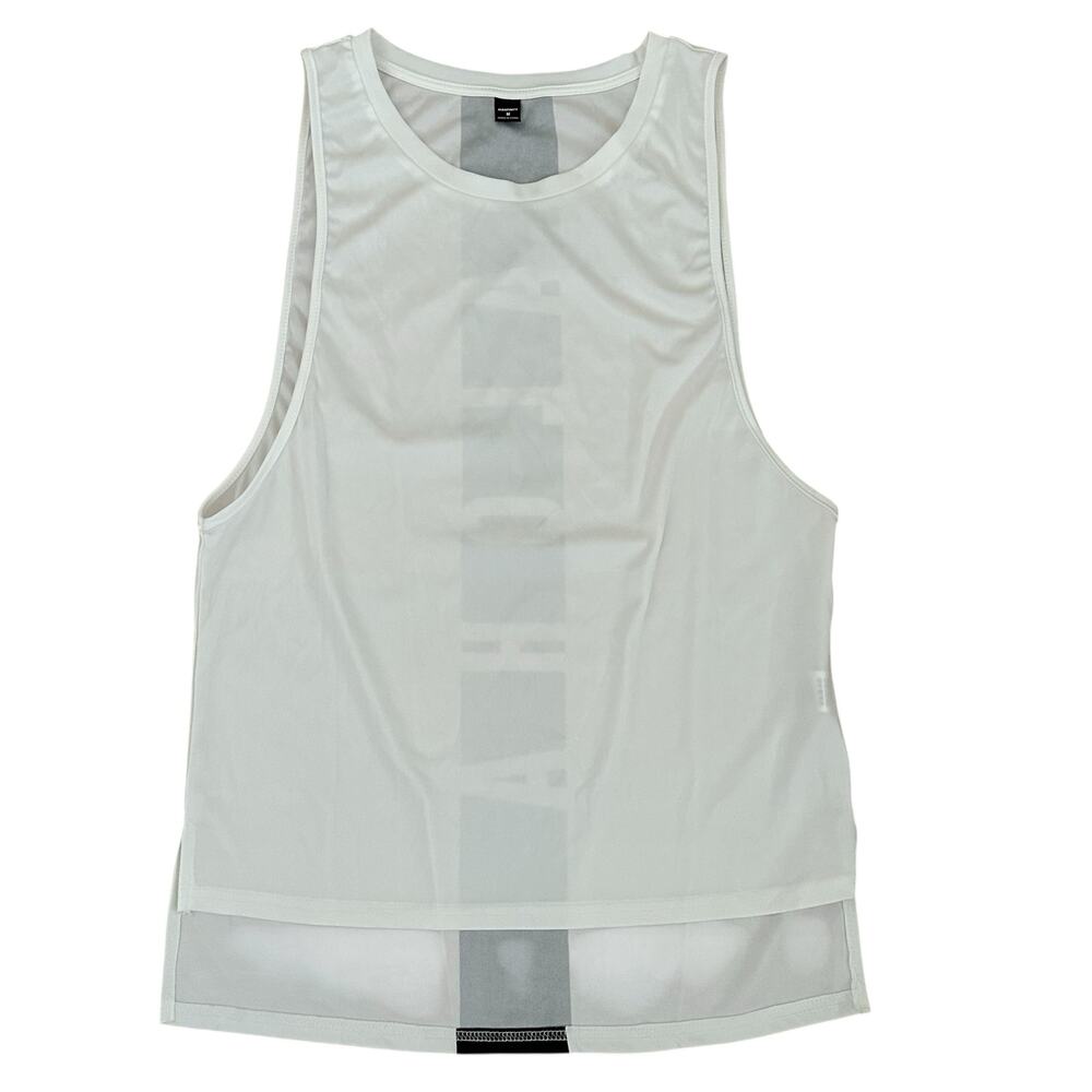 Manfinity Men White Aloha Tank T-Shirt Size M